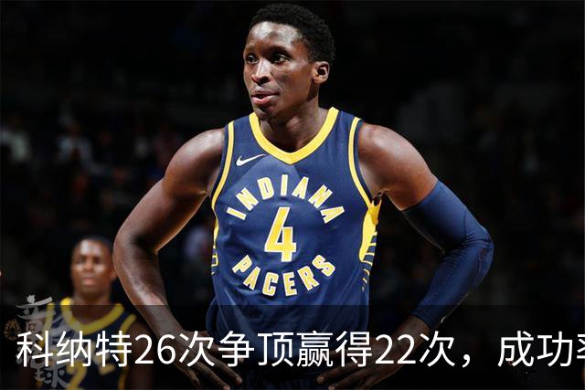 科纳特26次争顶赢得22次，成功率84.62%最高